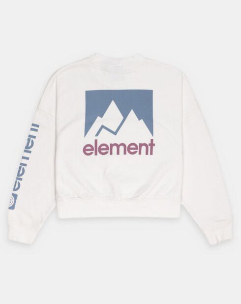 Sweat gros logo blanc