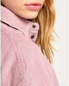 Robe en Velours côtelé rose