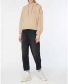 Sweat à capuche logo Ferring beige