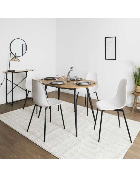 6 Chaises Gustav blanches