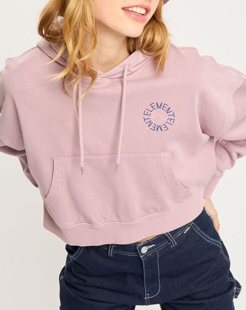 Sweat à capuche Glacier rose