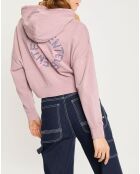 Sweat à capuche Glacier rose