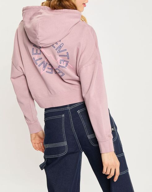 Sweat à capuche Glacier rose