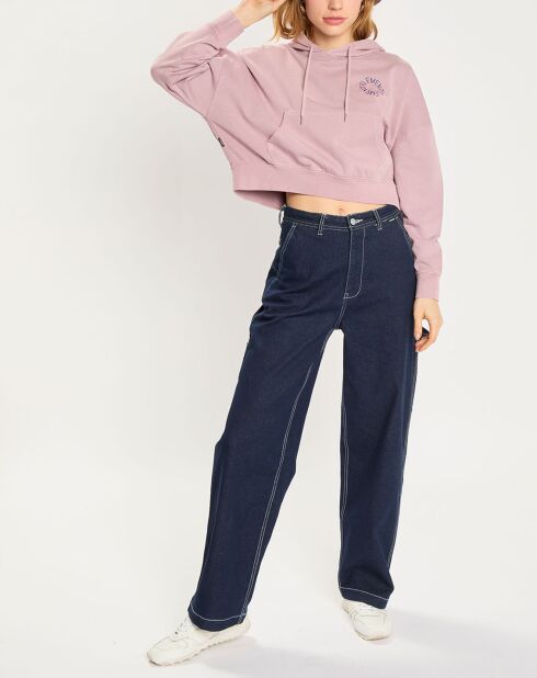 Sweat à capuche Glacier rose