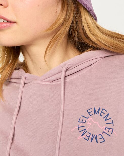 Sweat à capuche Glacier rose