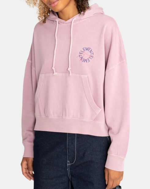 Sweat à capuche Glacier rose