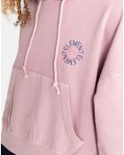 Sweat à capuche Glacier rose