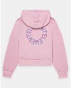 Sweat à capuche Glacier rose
