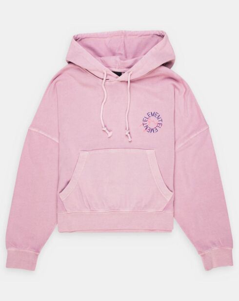 Sweat à capuche Glacier rose