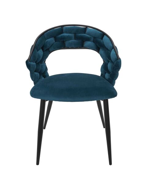 2 Fauteuils Sawyer bleu/noir