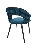 2 Fauteuils Sawyer bleu/noir