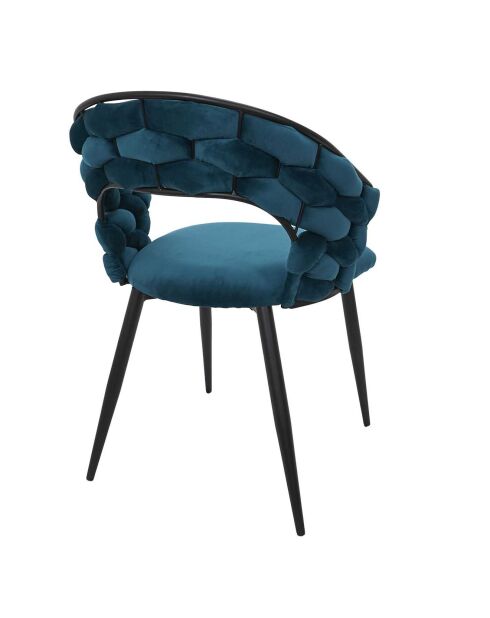 2 Fauteuils Sawyer bleu/noir