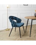 2 Fauteuils Sawyer bleu/noir