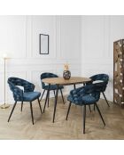 2 Fauteuils Sawyer bleu/noir
