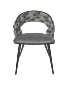2 Fauteuils Sawyer gris/noir