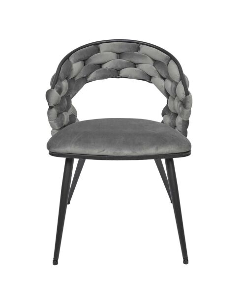 2 Fauteuils Sawyer gris/noir