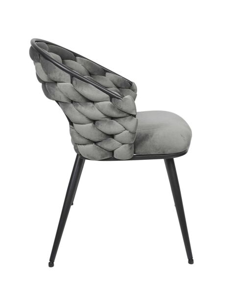 2 Fauteuils Sawyer gris/noir