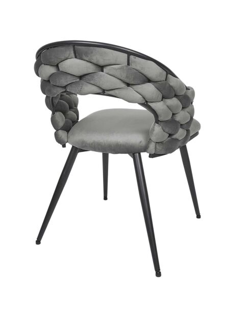 2 Fauteuils Sawyer gris/noir