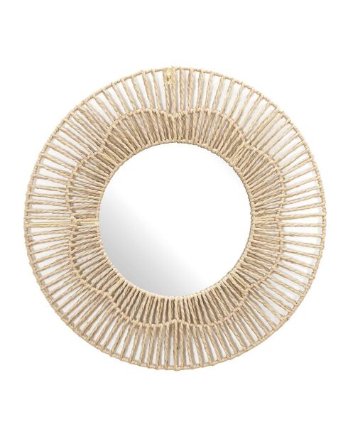Miroir Rond naturel - 50x50x1.5 cm
