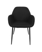 2 Fauteuils Atome noirs