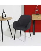 2 Fauteuils Atome noirs