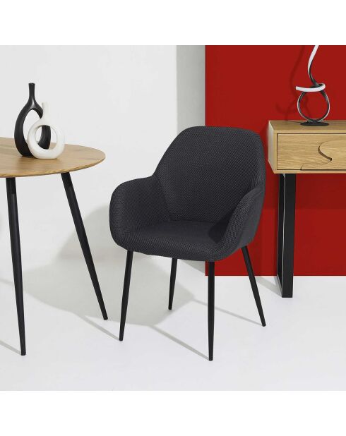 2 Fauteuils Atome noirs