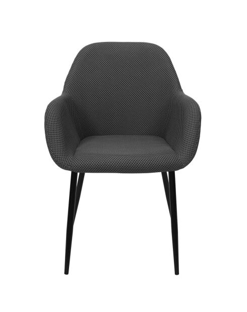 2 Fauteuils Atome gris foncé