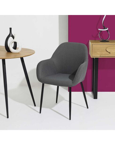 2 Fauteuils Atome gris foncé