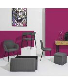 2 Fauteuils Atome gris foncé