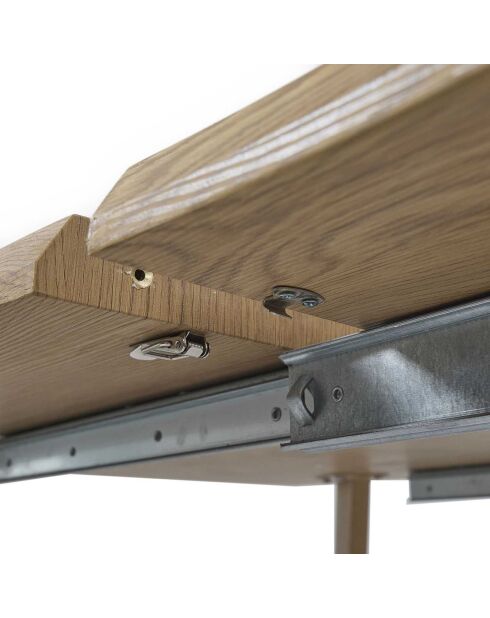 Table Extensible 6 à 8 Personnes Calypso marron - 210x90x76.5 cm