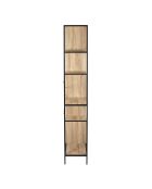 Etagere Edison bois/noir - 80x30x180 cm