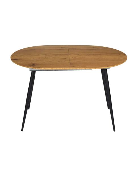 Table Extensible 4 à 6 Personnes marron/noir - 160x80x75 cm
