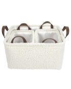 3 Paniers Rangement Bouclette blancs