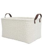 3 Paniers Rangement Bouclette blancs