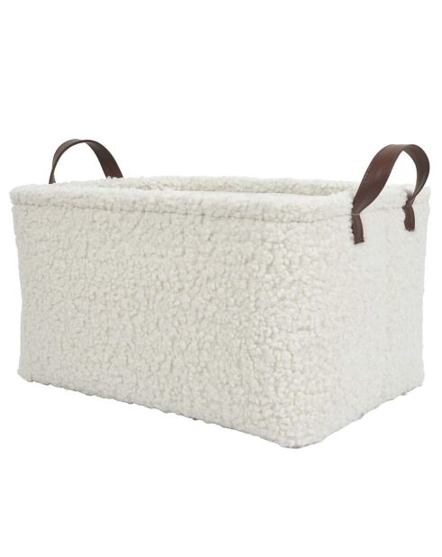 3 Paniers Rangement Bouclette blancs