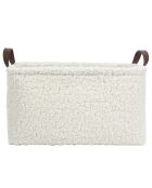 3 Paniers Rangement Bouclette blancs