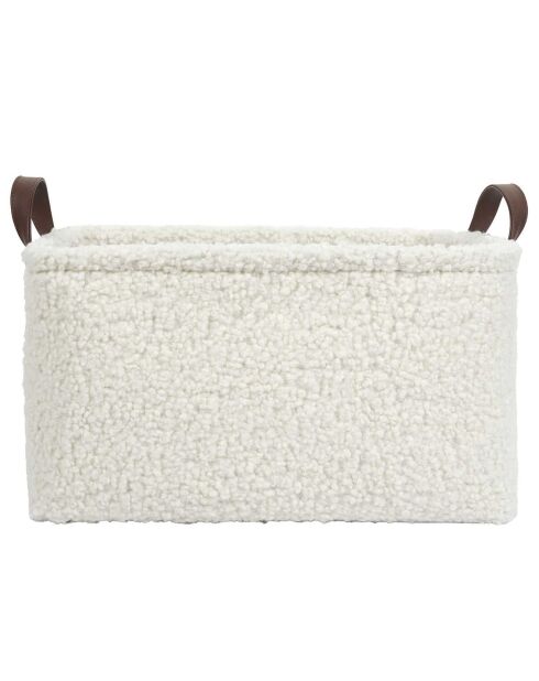 3 Paniers Rangement Bouclette blancs