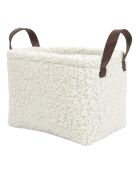 3 Paniers Rangement Bouclette blancs