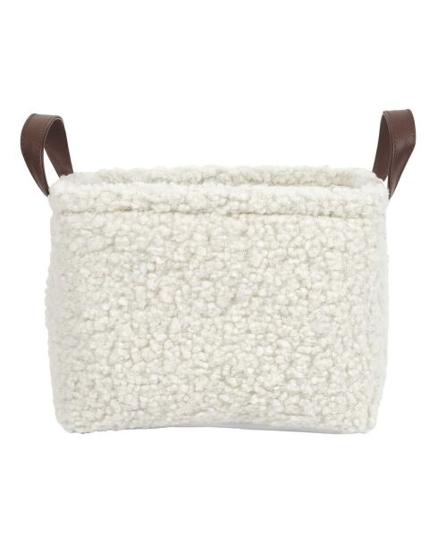 3 Paniers Rangement Bouclette blancs