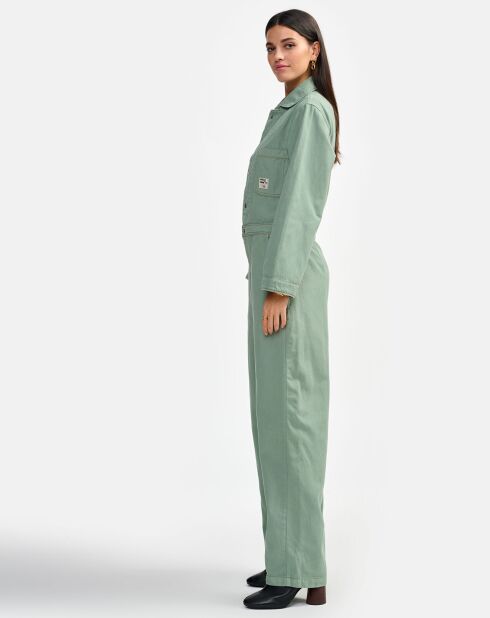 Combinaison en Coton & Lin Polo eucalyptus
