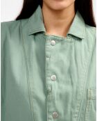Combinaison en Coton & Lin Polo eucalyptus