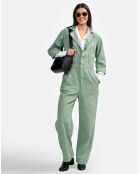 Combinaison en Coton & Lin Polo eucalyptus