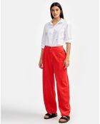 Pantalon en Velours Dark corail