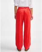 Pantalon en Velours Dark corail