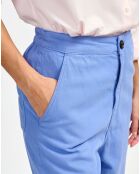 Pantalon en Coton & Lin Pasop winterblue