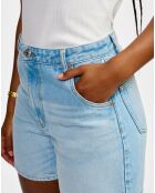 Short Pactol light blue bleach