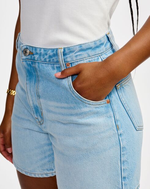 Short Pactol light blue bleach