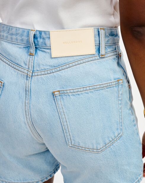 Short Pactol light blue bleach