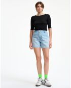 Short Pactol light blue bleach