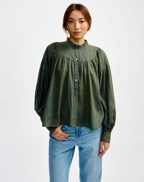 Blouse Diana olive night